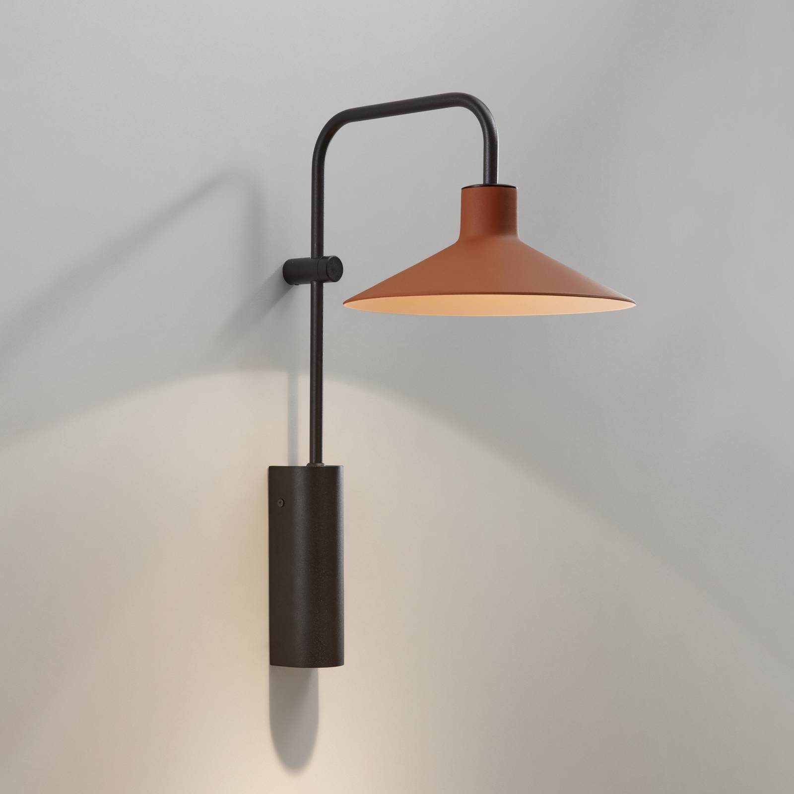 Bover Platet A02 Wandlampe E14 Schalter terracotta von Bover