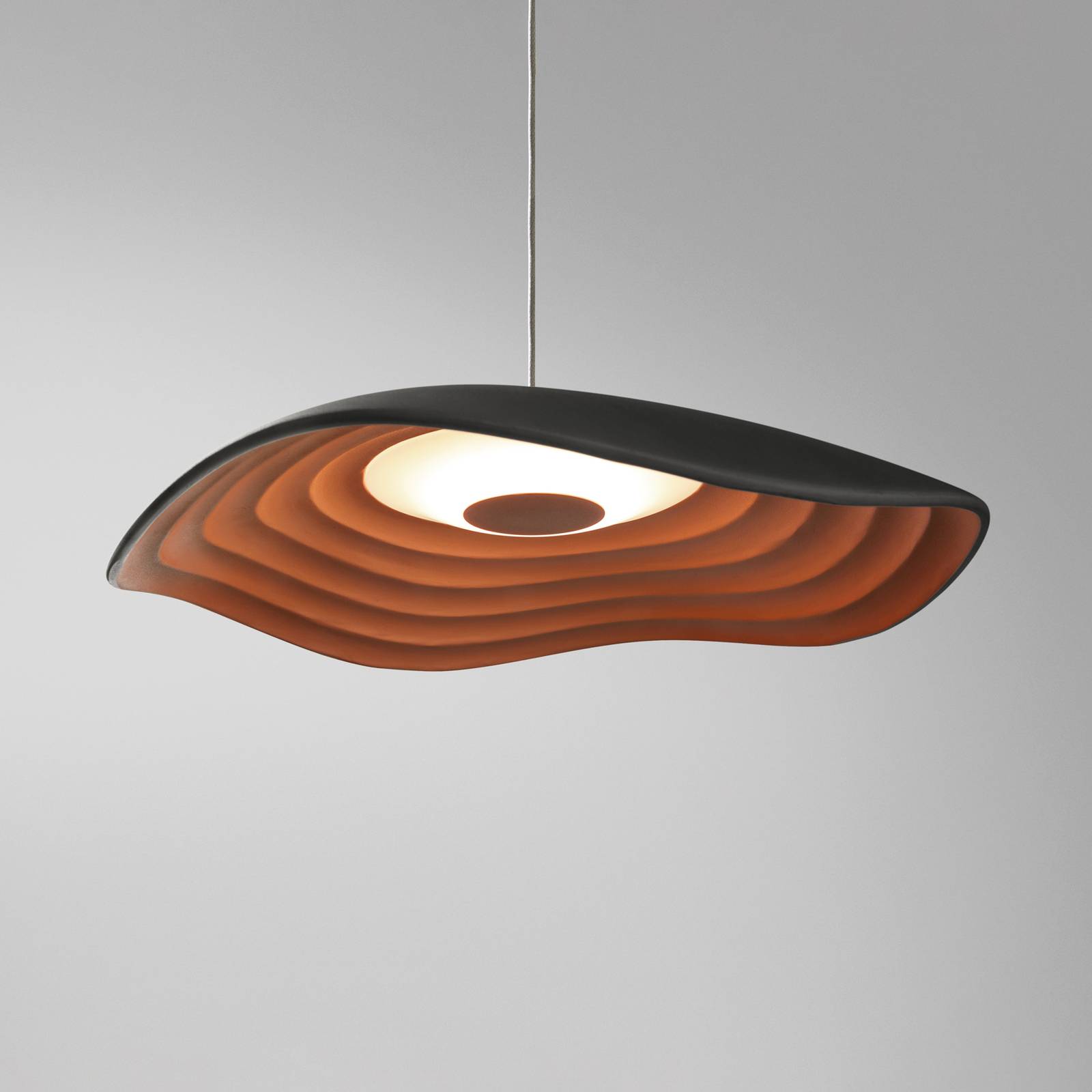 Bover LED-Hängeleuchte Valentina S24 schwarz/kupferfarben von Bover