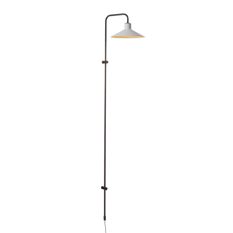 Bover Wandlampe Platet A/05, schwarz/grau, 142 cm, E14 von Bover