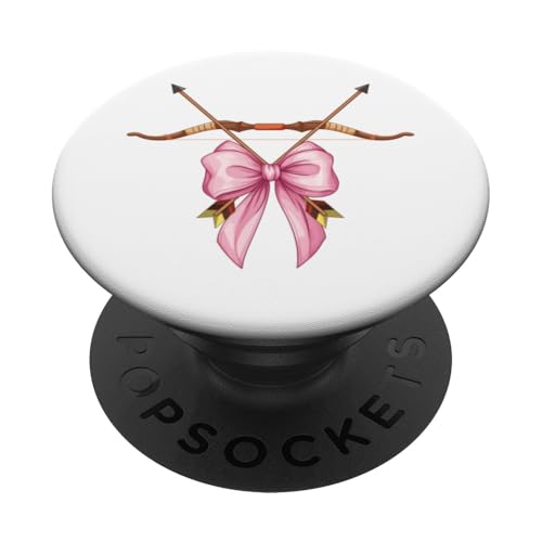 Kokette Bogen Pfeil und Bogen Jagd Bogen & Pfeil Jäger Mädchen Mama PopSockets Klebender PopGrip von Bow Hunting Coquette Aesthetic Girl Women Clothing