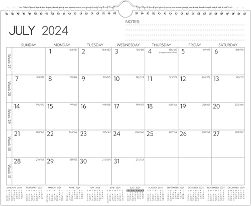 Wandkalender 2024-2025, Weiß von BowCuk