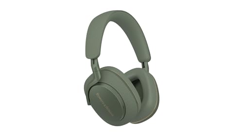 Bowers & Wilkins PX7 S2e Over-Ear-Kopfhörer mit Geräuschunterdrückung, kabellos, Qualcomm aptX™ Adaptive und Schnellladung, 30 Stunden Wiedergabe, sechs integriertes Mikrofon, Waldgrün von Bowers & Wilkins