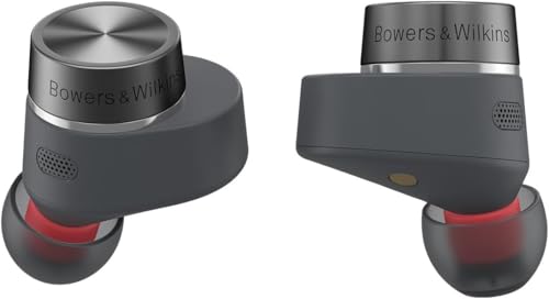 Bowers & Wilkins Pi5 S2 (Modelljahr 2023) kabellose True Wireless Noice Cancelling Kopfhörer mit Bluetooth, aptX, aktivem Noise Cancelling (ANC) und integrierten Mikrofonen // Storm Grey von Bowers & Wilkins