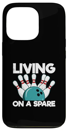 Bowlingspiel Lustiger Bowler Living On A Spare Bowling Hülle für iPhone 13 Pro von Bowling Team Living On A Spare Gift