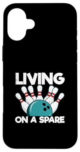 Bowlingspiel Lustiger Bowler Living On A Spare Bowling Hülle für iPhone 16 Plus von Bowling Team Living On A Spare Gift