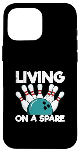 Bowlingspiel Lustiger Bowler Living On A Spare Bowling Hülle für iPhone 16 Pro Max von Bowling Team Living On A Spare Gift