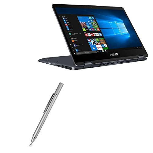 BoxWave Eingabestift für Asus VivoBook Flip 14, kapazitiver FineTouch-Eingabestift, sehr präziser Eingabestift für ASUS VivoBook Flip 14, Metallic-Silber von BoxWave Corporation