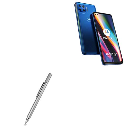 BoxWave Eingabestift für Motorola Moto G 5G Plus (Stylus-Eingabestift von BoxWave), kapazitiver FineTouch Stylus, super präziser Eingabestift für Motorola Moto G 5G Plus, Metallic Silber von BoxWave Corporation