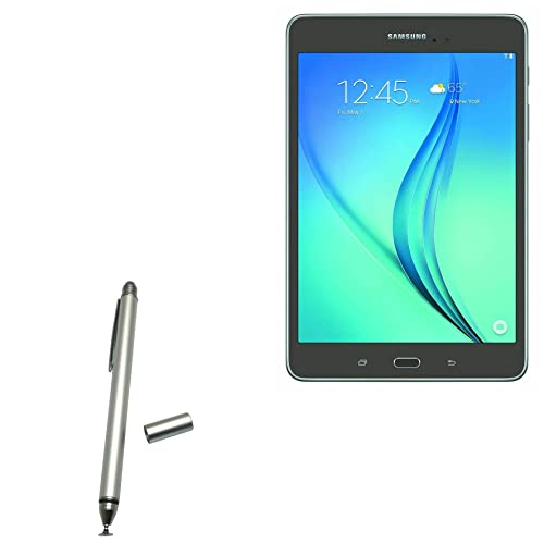 BoxWave Eingabestift für Samsung Galaxy Tab A 8.0 (2019), kapazitiver DualTip-Stylus, kapazitiver Eingabestift mit Faserspitze, metallisches Silber von BoxWave Corporation