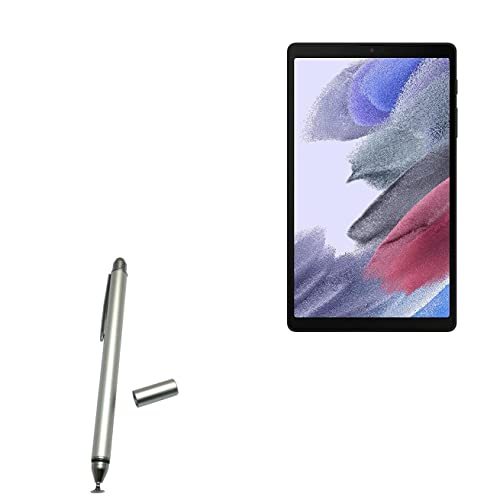 BoxWave Stylus-Eingabestift für Samsung Galaxy Tab A7 Lite (Stylus Pen von BoxWave) – kapazitiver DualTip Stylus, Faserspitze, kapazitiver Eingabestift für Samsung Galaxy Tab A7 Lite, metallisches Silber von BoxWave Corporation