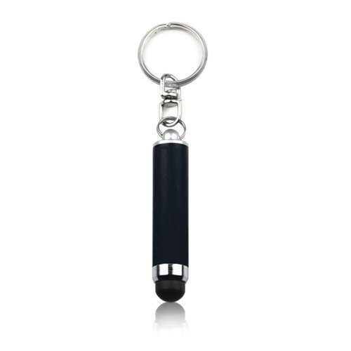 BoxWave Stylus Pen kompatibel mit iPhone 6 Plus (Stylus-Eingabestift von BoxWave), kapazitiver Mini-Eingabestift mit Schlüsselringschlaufe für iPhone 6 Plus, Apple iPhone 6 Plus, Tiefschwarz von BoxWave
