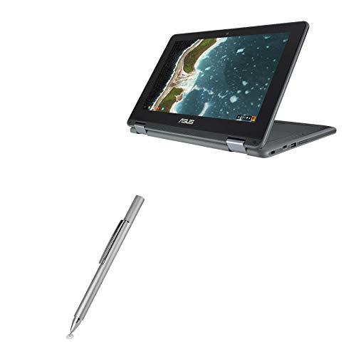 BoxWave Eingabestift für ASUS Chromebook Flip C213 (Stylus Pen von BoxWave) - FineTouch kapazitiver Stylus, super präziser Eingabestift für ASUS Chromebook Flip C213 - Metallic Silber von BoxWave