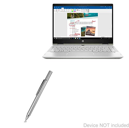 BoxWave Eingabestift für HP Pavilion x360 Convertible 2-in-1 (35,6 cm) (35,6 cm) Stylus Pen, FineTouch Kapazitiver Stylus, Superpräziser Eingabestift für HP Pavilion x360 Convertible 2-in-1 (35,6 cm), Metallic-Silber von BoxWave