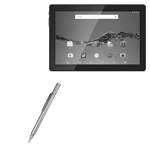 BoxWave Eingabestift kompatibel mit Digiland DL1018A Tablet (10,1 Zoll) – FineTouch kapazitiver Stylus, super präziser Eingabestift für Digiland DL1018A Tablet (10,1 Zoll) – Metallic-Silber von BoxWave