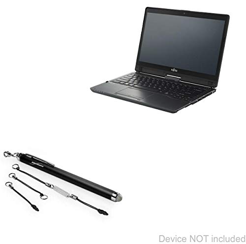 BoxWave Eingabestift kompatibel mit Fujitsu LifeBook T939 (Eingabestift von BoxWave) – EverTouch kapazitiver Stylus, kapazitiver Eingabestift mit Faserspitze für Fujitsu LifeBook T939 – Tiefschwarz von BoxWave