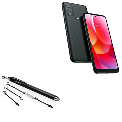 BoxWave Eingabestift kompatibel mit Motorola Moto G Power (2022) (Eingabestift von BoxWave) – EverTouch kapazitiver Stylus, kapazitiver Eingabestift mit Faserspitze für Motorola Moto G Power (2022) – Tiefschwarz von BoxWave