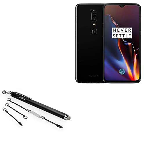 BoxWave Eingabestift kompatibel mit OnePlus 6T – EverTouch kapazitiver Stylus, kapazitiver Eingabestift mit Faserspitze für OnePlus 6T – Tiefschwarz von BoxWave