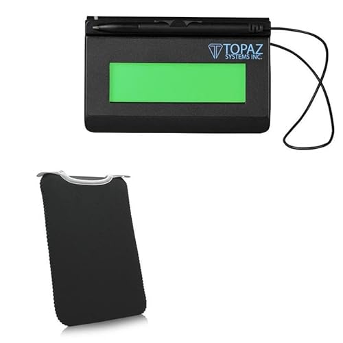 BoxWave SlipSuit Schutzhülle für Topaz SignatureGem LCD 1 x 5, Neopren, Schwarz von BoxWave