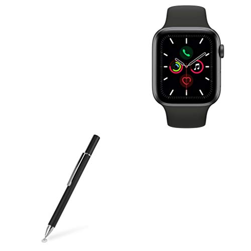 BoxWave Stylus-Eingabestift für Apple Watch Serie 5 – FineTouch kapazitiver Stylus, sehr präziser Eingabestift für Apple Watch Serie 5 – Tiefschwarz von BoxWave