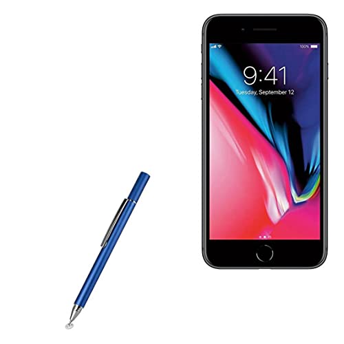 BoxWave Stylus-Eingabestift für Apple iPhone 8 Plus [FineTouch Kapazitiver Stylus] Super präziser Eingabestift für Apple iPhone 8 Plus – Lunar Blue von BoxWave