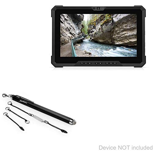 BoxWave Stylus Pen kompatibel mit Dell Latitude 7220 Rugged Extreme - EverTouch kapazitiver Stylus, Faserspitze kapazitiver Stylus Pen - Jet Black von BoxWave