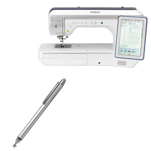 BoxWave Stylus-Eingabestift kompatibel mit Brother Luminaire 2 Innov-is XP2, kapazitiver DualTip-Stylus, kapazitiver Stylus-Eingabestift mit Faserspitze, metallisches Silber von BoxWave
