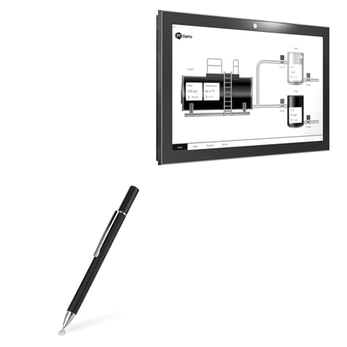 BoxWave Stylus-Eingabestift kompatibel mit Rockwell Automation OptixPanel Standard-Grafikterminal Aluminium (17,8 cm) – FineTouch kapazitiver Stylus, super präziser Eingabestift, Tiefschwarz von BoxWave