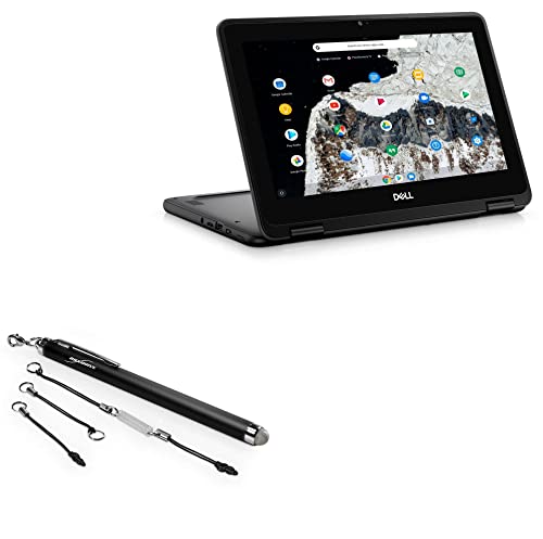 BoxWave Stylus Pen Compatible with Dell Chromebook 11 2-in-1 3100 (P30T) - EverTouch Capacitive Stylus, Fiber Tip Capacitive Stylus Pen for Dell Chromebook 11 2-in-1 3100 (P30T) - Jet Black von BoxWave