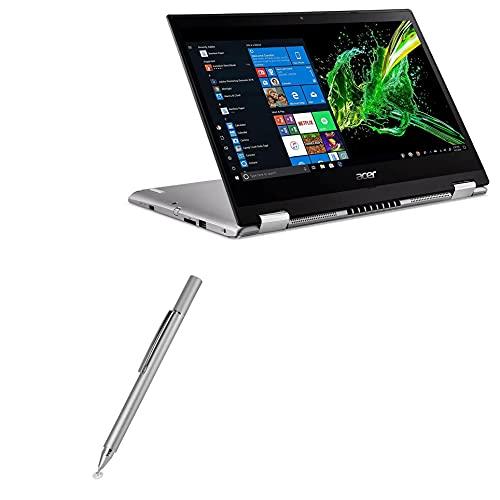 BoxWave FineTouch Kapazitiver Stylus Pen für Acer Spin 3 (SP314-53N) - Super Präzise, Metallic Silber von BoxWave