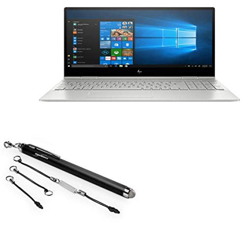 BoxWave Stylus Pen kompatibel mit HP Envy x360 Convertible 2-in-1 Laptop (15,6 Zoll) – EverTouch kapazitiver Stylus, Faserspitze, kapazitiver Eingabestift – Tiefschwarz von BoxWave