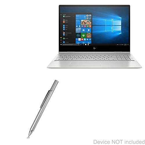 BoxWave Stylus Pen kompatibel mit HP Envy x360 Convertible 2-in-1 Laptop (15,6 Zoll) - FineTouch kapazitiver Stylus, super präziser Eingabestift, Metallic Silber von BoxWave