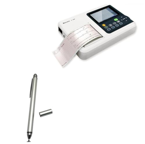 BoxWave Stylus-Stift, kompatibel mit Wellue Mobile 12-adriges EKG-Gerät – kapazitiver DualTip-Eingabestift, Faserspitze, kapazitiver Stylus-Stift – Metallic-Silber BoxWave Stylus-Stift, kompatibel mit Wellue Mobile 12-adriges EKG-Gerät – kapazitiver DualTip-Eingabestift, Faserspitze, kapazitiver Stylus-Stift – Metallic-Silber von BoxWave