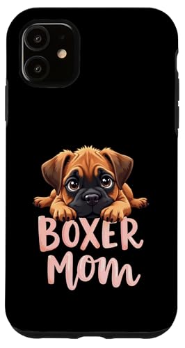 Boxer Mama Hund Boxer Hund Mama Cute Puppy Hülle für iPhone 11 von Boxer Dog Fun Designs