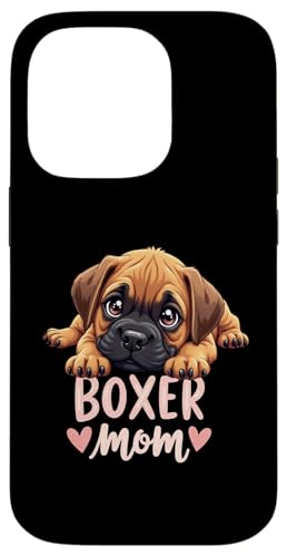 Boxer Mama Hund Boxer Hund Mama Cute Puppy Hülle für iPhone 14 Pro von Boxer Dog Fun Designs