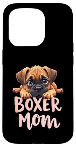 Boxer Mama Hund Boxer Hund Mama Cute Puppy Hülle für iPhone 15 Pro von Boxer Dog Fun Designs