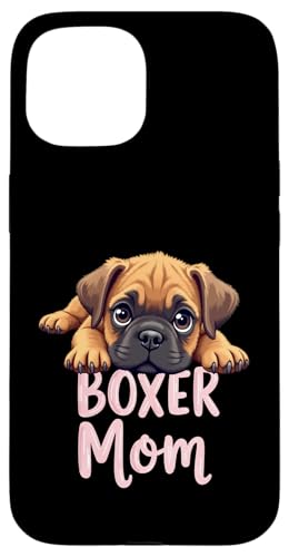Boxer Mama Hund Boxer Hund Mama Cute Puppy Hülle für iPhone 15 von Boxer Dog Fun Designs