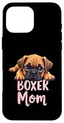 Boxer Mama Hund Boxer Hund Mama Cute Puppy Hülle für iPhone 16 Pro Max von Boxer Dog Fun Designs