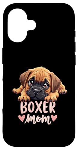 Boxer Mama Hund Boxer Hund Mama Cute Puppy Hülle für iPhone 16 von Boxer Dog Fun Designs