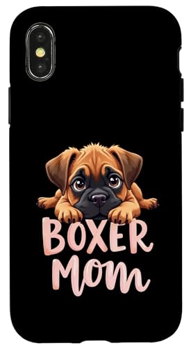 Boxer Mama Hund Boxer Hund Mama Cute Puppy Hülle für iPhone X/XS von Boxer Dog Fun Designs