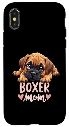 Boxer Mama Hund Boxer Hund Mama Cute Puppy Hülle für iPhone X/XS von Boxer Dog Fun Designs