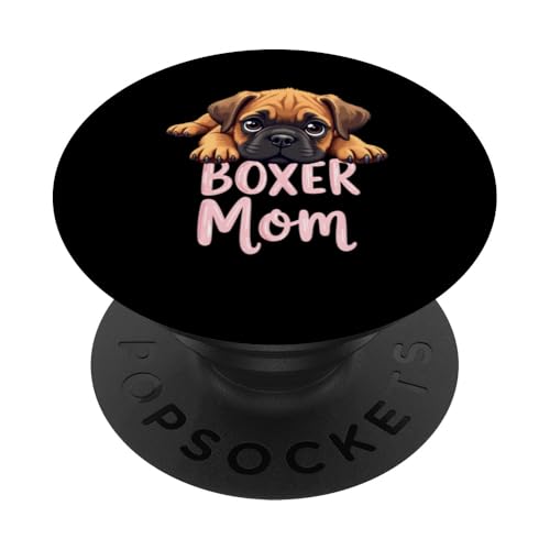 Boxer Mama Hund Boxer Hund Mama Cute Puppy PopSockets Klebender PopGrip von Boxer Dog Fun Designs
