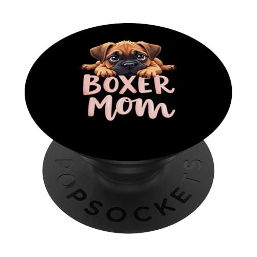 Boxer Mama Hund Boxer Hund Mama Cute Puppy PopSockets Klebender PopGrip von Boxer Dog Fun Designs