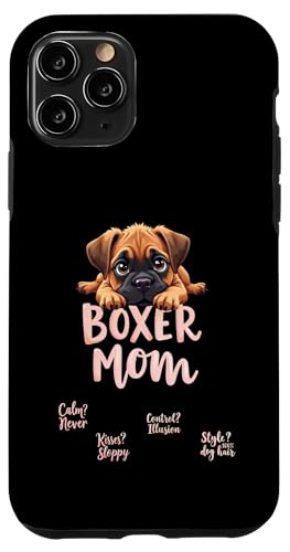 Lustiger Boxer Mama Hund Boxer Mama Humor Zitat Hülle für iPhone 11 Pro von Boxer Dog Fun Designs