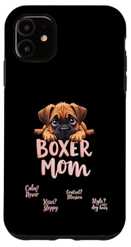 Lustiger Boxer Mama Hund Boxer Mama Humor Zitat Hülle für iPhone 11 von Boxer Dog Fun Designs