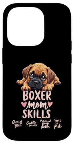 Lustiger Boxer Mama Hund Boxer Mama Humor Zitat Hülle für iPhone 14 Pro von Boxer Dog Fun Designs