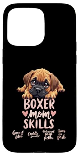 Lustiger Boxer Mama Hund Boxer Mama Humor Zitat Hülle für iPhone 15 Pro Max von Boxer Dog Fun Designs