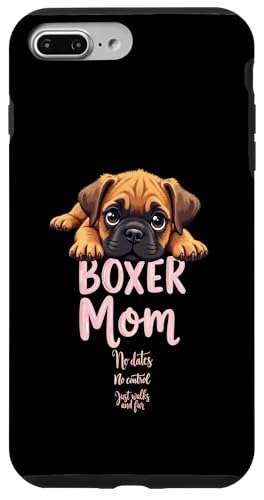 Lustiger Boxer Mama Hund Boxer Mama Humor Zitat Hülle für iPhone 7 Plus/8 Plus von Boxer Dog Fun Designs