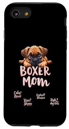 Lustiger Boxer Mama Hund Boxer Mama Humor Zitat Hülle für iPhone SE (2020) / 7 / 8 von Boxer Dog Fun Designs
