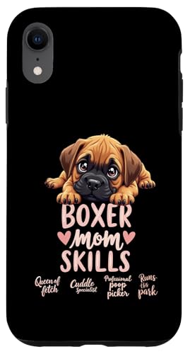 Lustiger Boxer Mama Hund Boxer Mama Humor Zitat Hülle für iPhone XR von Boxer Dog Fun Designs