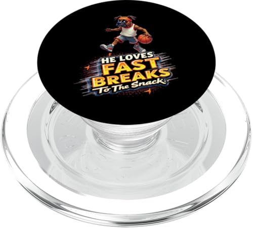Lustiges Basketball-Geschenk für Boxer-Hundeliebhaber PopSockets PopGrip für MagSafe Lustiges Basketball-Geschenk für Boxer-Hundeliebhaber PopSockets PopGrip für MagSafe von Boxer Dog Fun Designs